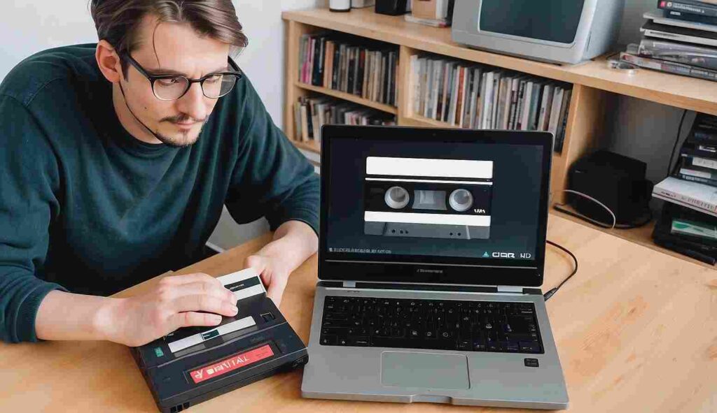 Puedo realizar la conversión de cintas de video antiguas en mi computadora portátil