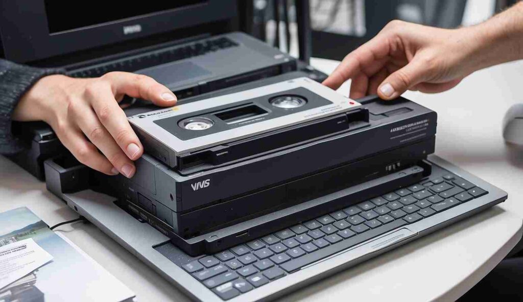 Puedo realizar la conversión de cintas de video antiguas en mi computadora portátil
